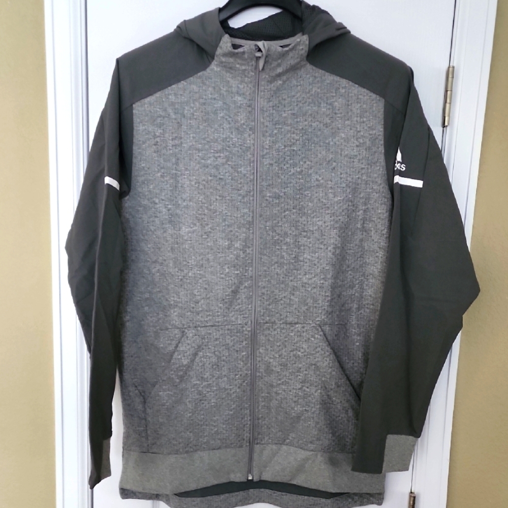Adidas Two-Tone Sweatshirt Hoodie Jacket - New